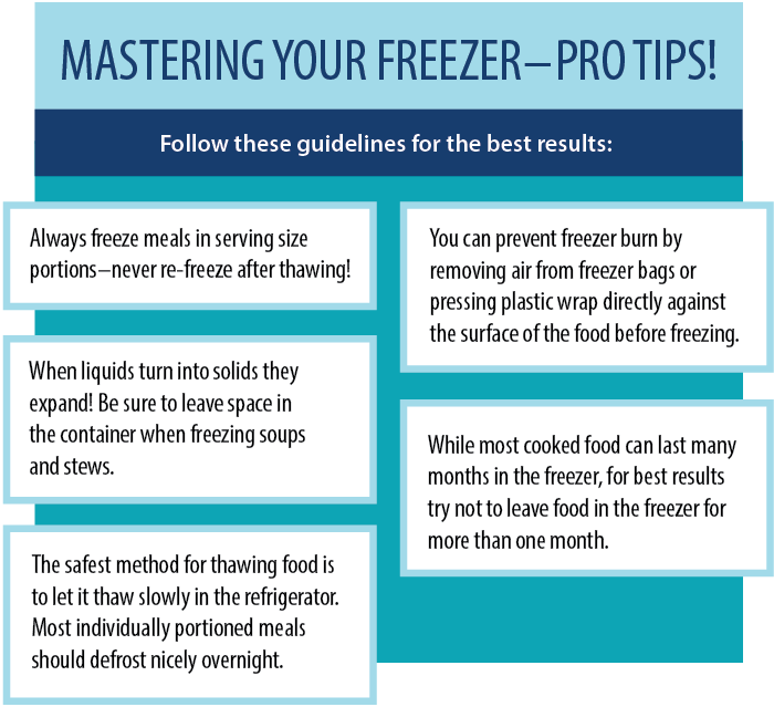 Freezer tips graphic