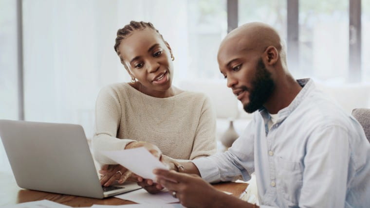 Man reviewing the terms of a loan.