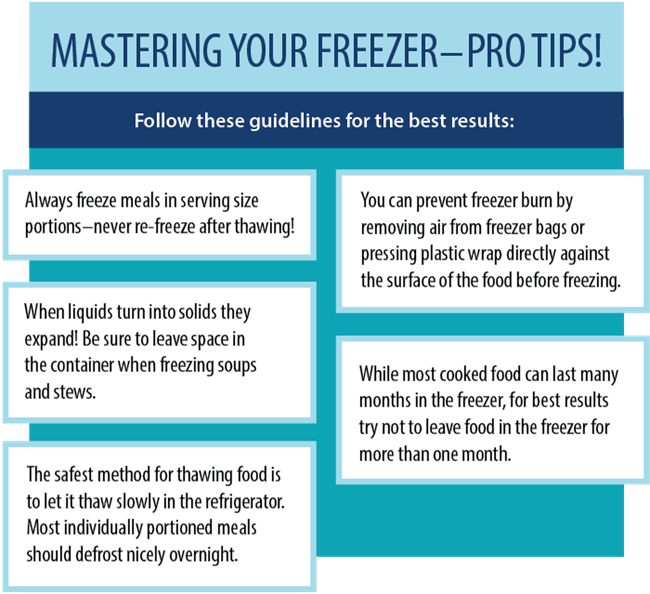 Freezer tips graphic