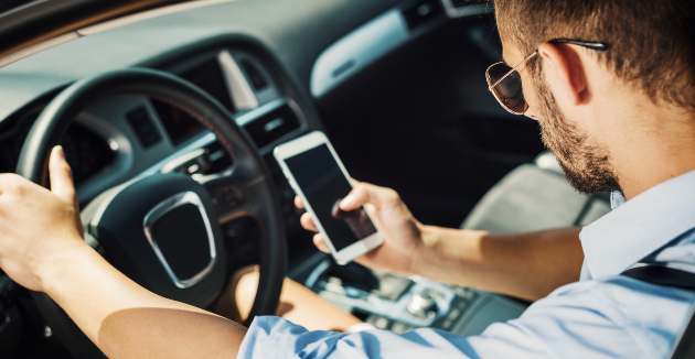 Man Driving a Rideshare