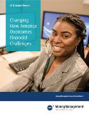 MMI employee on the cover of the 2018 annual report