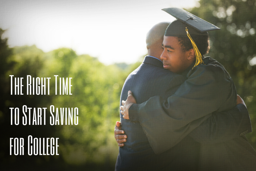 graduate hugging father