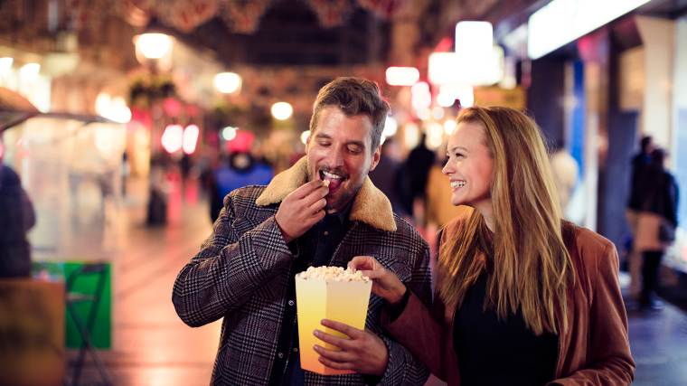 couple enjoying a night on the town