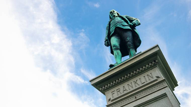 statue of Ben Franklin