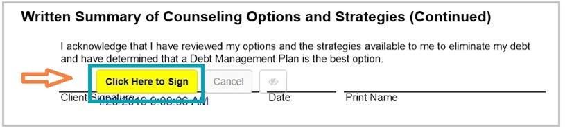 MMI instruction page screenshot - click to sign your DMA