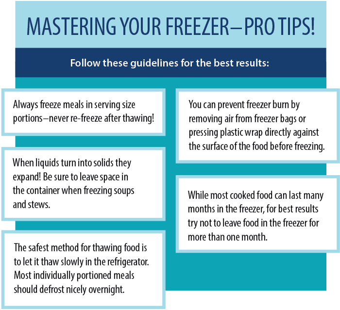 Freezer tips graphic